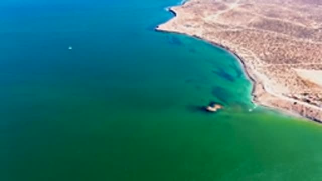 SAN JUANICO BCS MEXICO-2022: Coastal Shoreline Receding Into Open Ocean