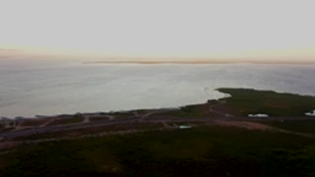 SAN CARLOS BCS MEXICO-2022: Coastal Water Ripples and Shoreline From Aerial View