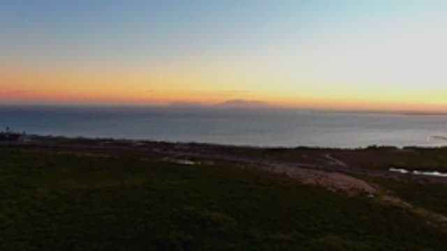 SAN CARLOS BCS MEXICO-2022: Coastal Sunset with Gradual Landscape Pan