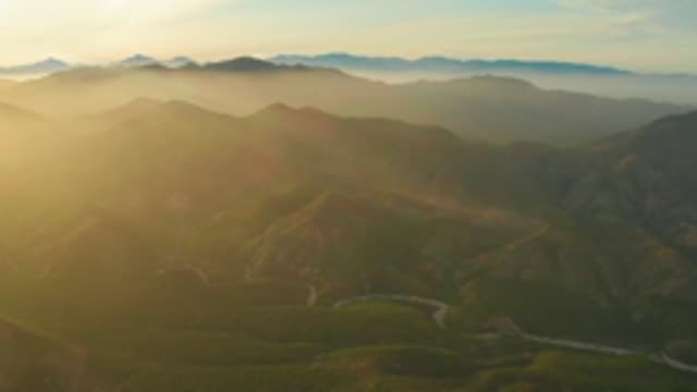 CABO PULMO LOS CABOS BCS MEXICO-2022: Winding Road Through Misty Mountain Valleys at Dawn