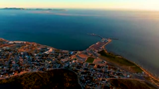 SAN CARLOS BCS MEXICO-2022: Coastal Town with Harbor and Ocean