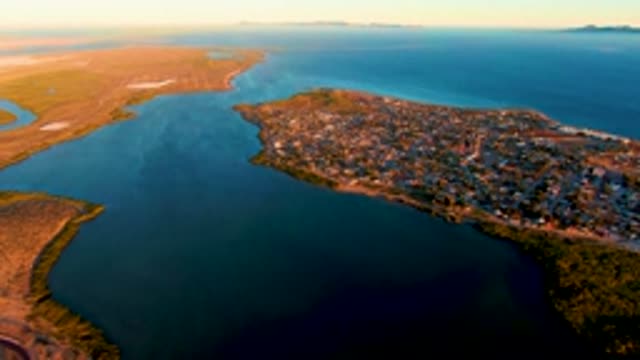 SAN CARLOS BCS MEXICO-2022: Shifting Light Over Coastal Town and Bay
