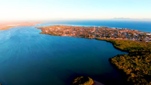 SAN CARLOS BCS MEXICO-2022: Coastal Town at Dusk with Shifting Light