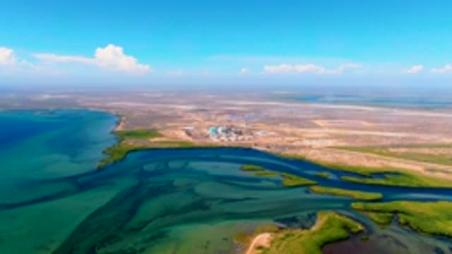 SAN CARLOS BCS MEXICO-2022: Coastal Wetlands and Shallow Waters From Above