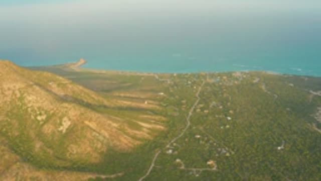 CABO PULMO LOS CABOS BCS MEXICO-2022: Coastal Mountain Landscape with Ocean and Beach
