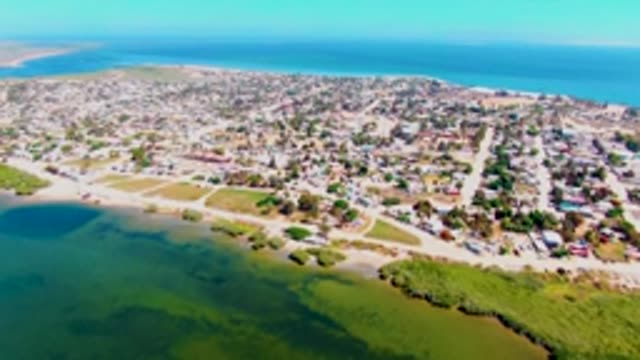 SAN CARLOS BCS MEXICO-2022: Coastal Residential Town with Lagoon and Ocean