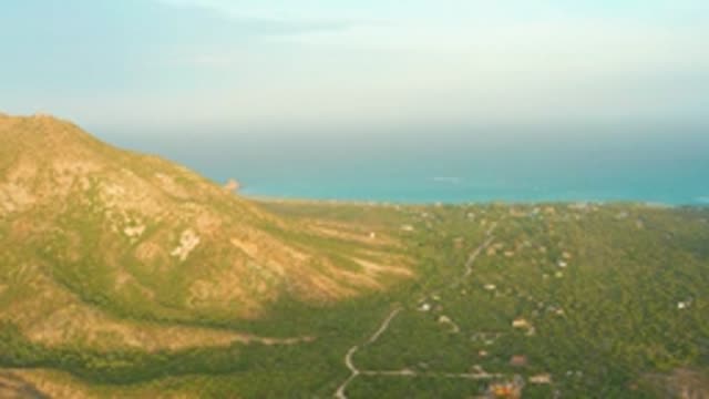 CABO PULMO LOS CABOS BCS MEXICO-2022: Coastal Mountain Valley with Forest and Sea