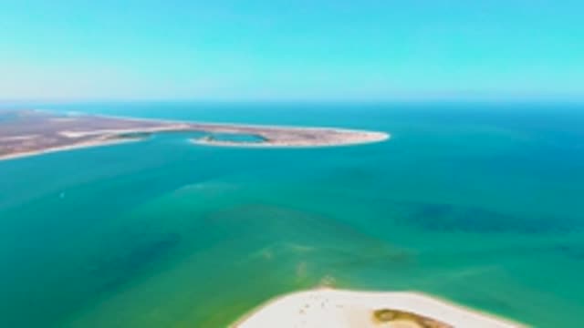 SAN CARLOS BCS MEXICO-2022: Sandy Islands in Turquoise Ocean Waters