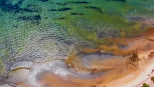 SAN CARLOS BCS MEXICO-2022: Shifting Tidal Patterns on Sandy Beach