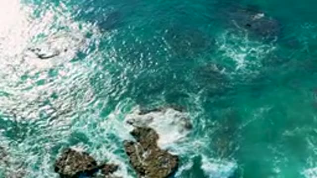 LA FORTUNA EAST CAPE BCS MEXICO-2022: Waves Crashing Against Rocky Ocean Outcrops