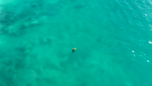 LA FORTUNA EAST CAPE BCS MEXICO-2022: Person Snorkeling in Crystal Clear Turquoise Water