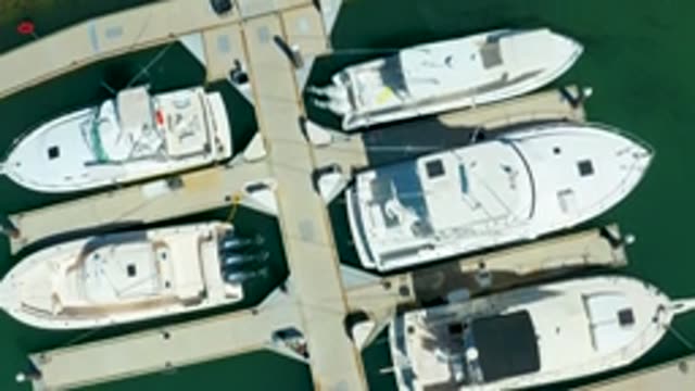 PUERTO LOS CABOS BCS MEXICO-2022: Overhead View of Marina Boats and Docks