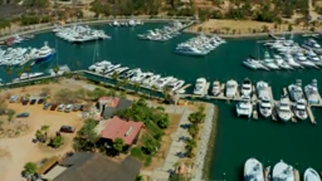 PUERTO LOS CABOS BCS MEXICO-2022: Boats Moving In and Out of a Marina