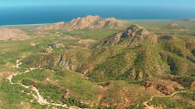 EL SALADO VIEJO LOS CABOS BCS MEXICO-2022: Coastal Mountain Range with Winding Road