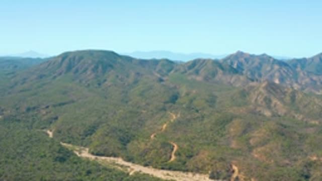 EL SALADO VIEJO LOS CABOS BCS MEXICO-2022: Winding River in Mountain Valley
