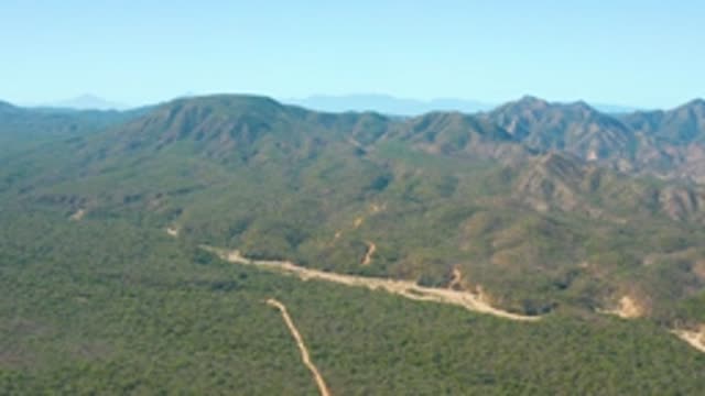 EL SALADO VIEJO LOS CABOS BCS MEXICO-2022: Dense Forest and Winding Road in Mountainous Terrain
