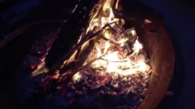 TRESTLES BEACH CALIFORNIA-2019: A Slow Burning Fire With Wood And Gravel