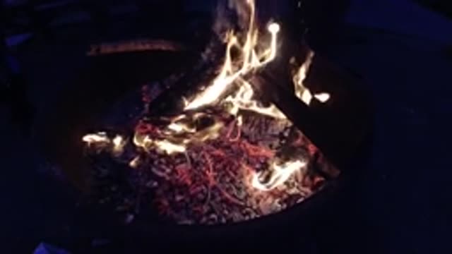 TRESTLES BEACH CALIFORNIA-2019: Fire In A Galleon Filmed In Slow Motion The