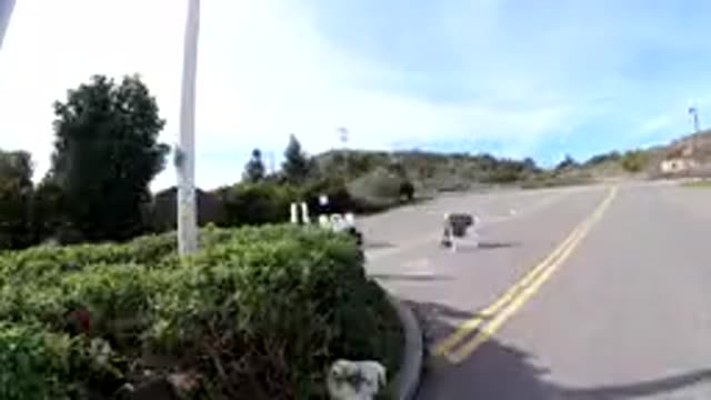 SAN CLEMENTE CALIFORNIA-2019: A Very Fast Moving Clip Of Cars Trees People And
