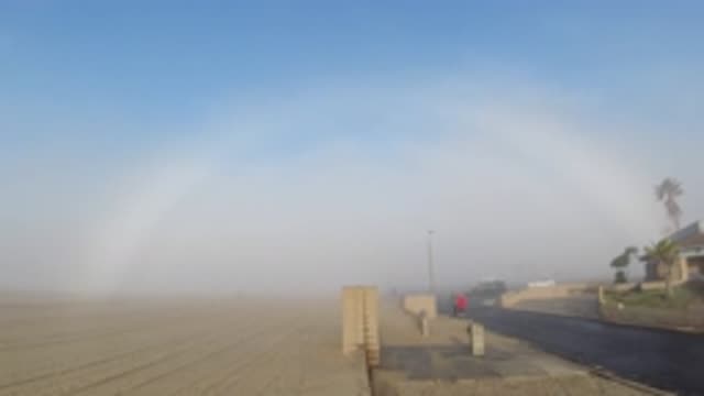 HUNTINGTON BEACH CALIFORNIA-2019: Beautiful Landscape The Sun Rise Over The Horizon