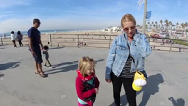 HUNTINGTON BEACH CALIFORNIA-2019: People Having A Good Time On The Beach Nice