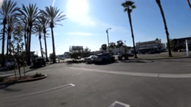 HUNTINGTON BEACH CALIFORNIA-2019: Great Movement Of Cars And Transport In Some