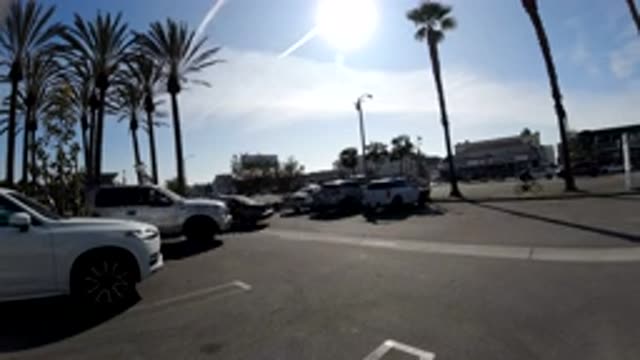 HUNTINGTON BEACH CALIFORNIA-2019: Video That Is Faster Than Normal Speed Of A