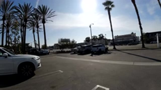 HUNTINGTON BEACH CALIFORNIA-2019: Clean And Spacious Parking Lot in Huntington