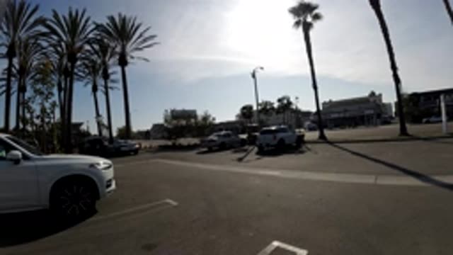 HUNTINGTON BEACH CALIFORNIA-2019: A Time-Lapse Video In A Parking Lot And There
