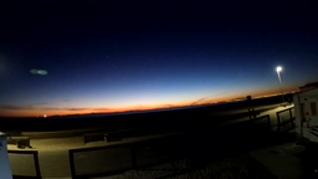 BOLSA CHICA CALIFORNIA-2019: Time Lapse Of Sun Setting In Park Area People