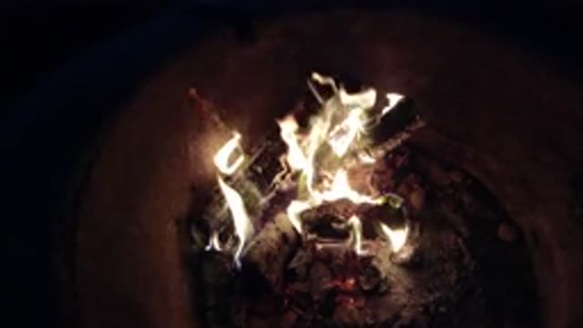 PISMO BEACH CALIFORNIA-2019: Frey Inferno Blazing In The Back Yard With Flames