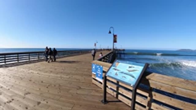 PISMO BEACH CALIFORNIA-2019: The Famous Pismo Beach Pier in California