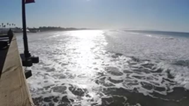 PISMO BEACH CALIFORNIA-2019: Watching Waves From The Pei