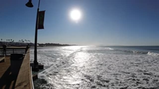 PISMO BEACH CALIFORNIA-2019: Peaceful Clear Day Where You Can Enjoy A Fantastic