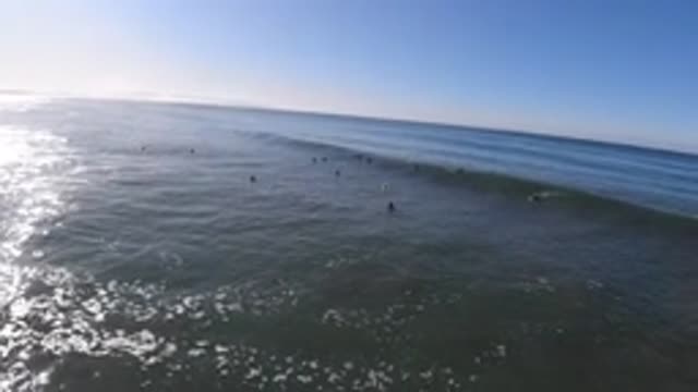 PISMO BEACH CALIFORNIA-2019: In The Beach Sea Infinity Beautiful And Very Very