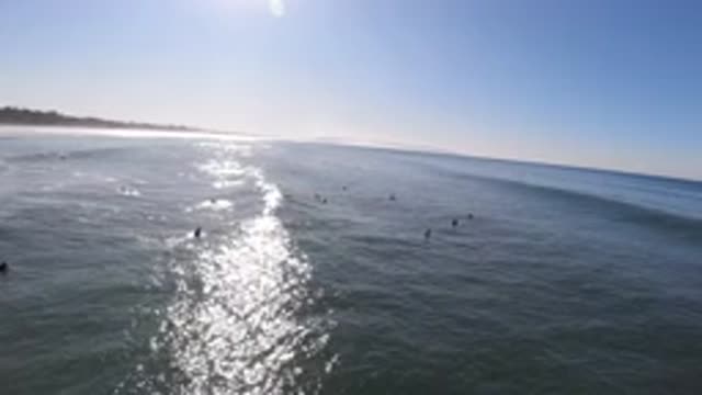PISMO BEACH CALIFORNIA-2019: Lot Of People Enjoying The Cool Water Of The Sea