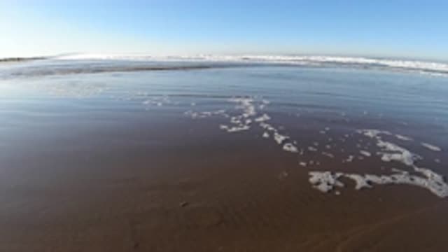 PISMO BEACH CALIFORNIA-2019: Beautiful Sand And Sea On A Calm Day