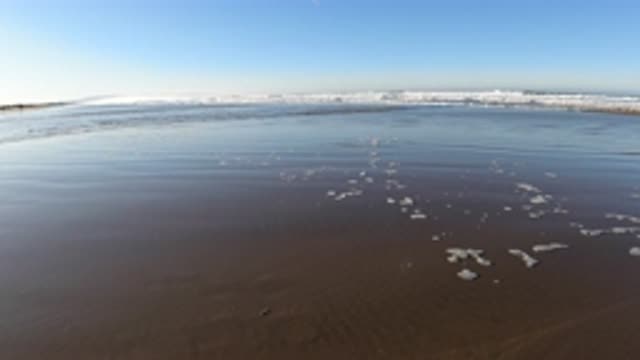 PISMO BEACH CALIFORNIA-2019: Waves Rolling Onto the Shore