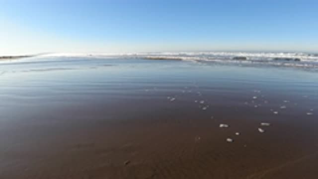 PISMO BEACH CALIFORNIA-2019: Glossy Sand And Low Tides