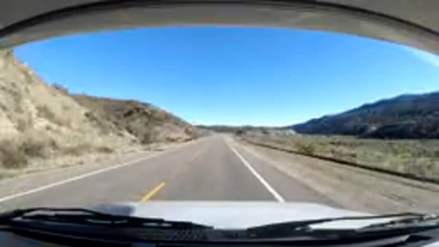 CENTRAL COAST CALIFORNIA-2019: Car With A Camera Attached To The Dash While Driving