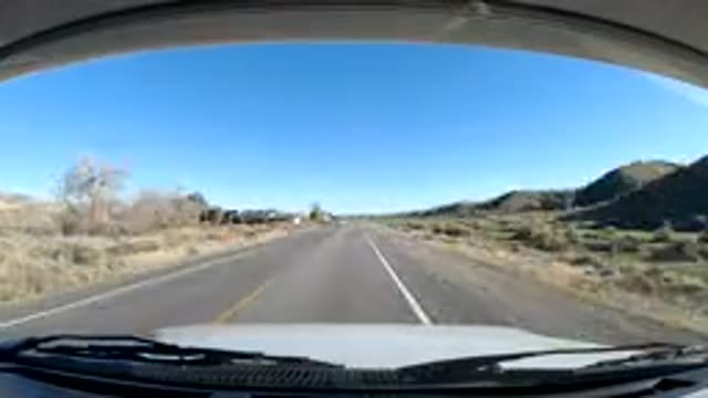 CENTRAL COAST CALIFORNIA-2019: Video From A Car With The Camera Mounted On The Dashboard