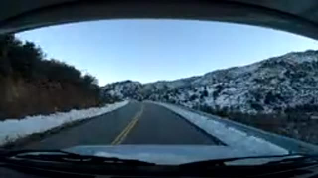 CENTRAL COAST CALIFORNIA-2019: Time Lapse Recording From The Windshield Of A Car