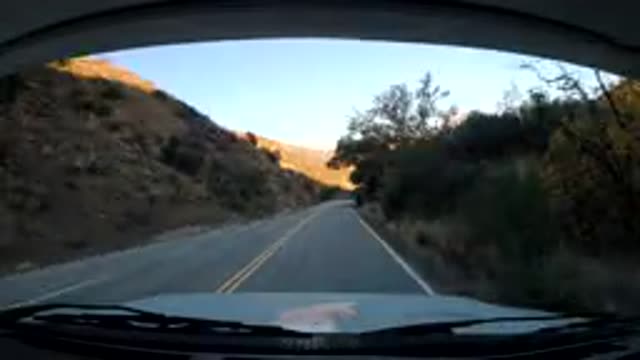 CENTRAL COAST CALIFORNIA-2019: Speed-Up Footage Of The Inside Of A Vehicle