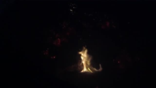 OJAI CALIFORNIA-2019: Entranced By The Flickering Incandescence Of A Warm Flame