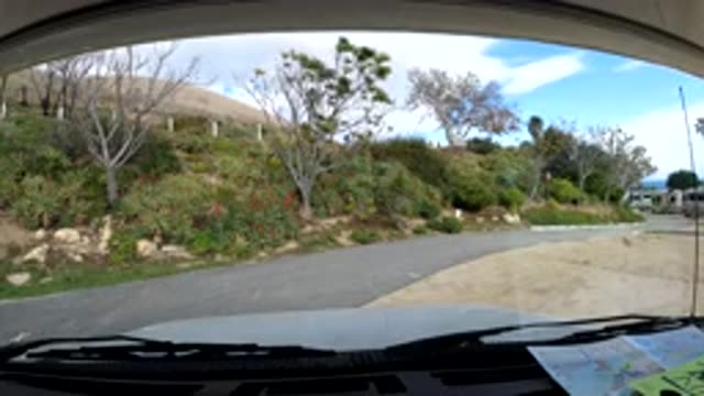 MALIBU CALIFORNIA-2019: Sunset To Sunrise And Moving Sky From Inside A Vehicle