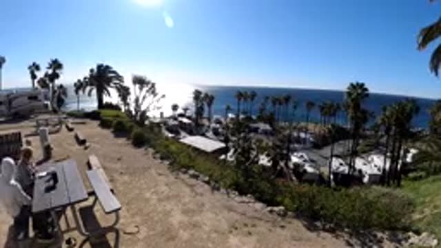 MALIBU CALIFORNIA-2019: People Watching On A Sunday By The Ocean On A Windy Day