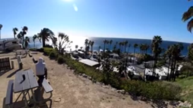 MALIBU CALIFORNIA-2019: Taking Photos At The Top Of A Hill To Get The Perfect View