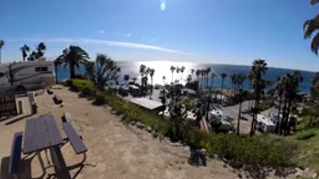 MALIBU CALIFORNIA-2019: A Sped-Up Scenic Ocean View