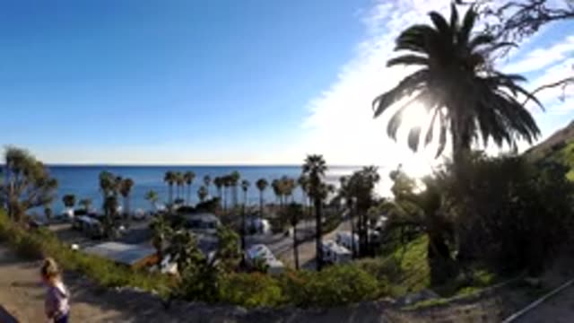 MALIBU CALIFORNIA-2019: A Beautiful Sunset On Beach Where People Are Walking