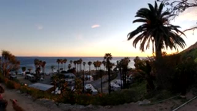 MALIBU CALIFORNIA-2019: Time Lapse of Coastal Postal Region at Sunset or Dawn